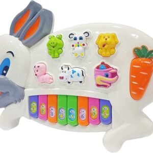 Globe Musical Rabbit Piano Toy with Flashing Light