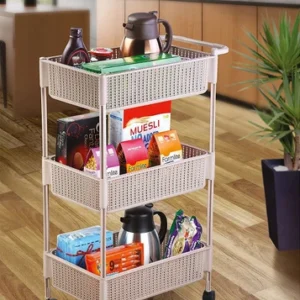 NAYASA Rope Plastic Kitchen Trolley