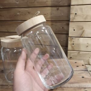 WOOD LIDS JAR
