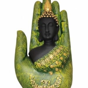 Serene Buddha in Blessing Palm Figurine