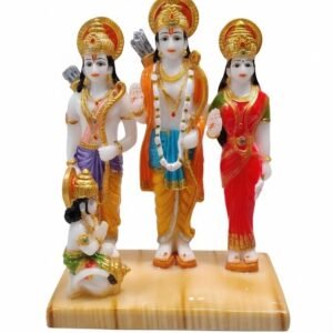 Ram Darbar Murti Ram laxman Marble-Finish Statue