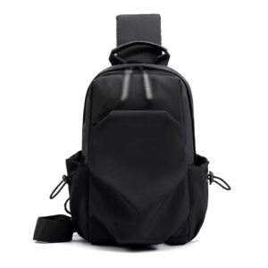 Urban Minimalist Crossbody Sling Bag – Stealth Black