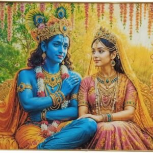 Radha Krishna Premium Framed Wall Art
