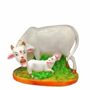 Kamdhenu Cow and Calf Figurine