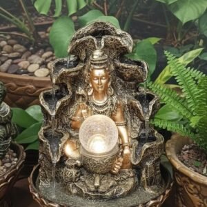 Divine Serenity: Lord Shiva Backflow Incense Burner & Water Fountain