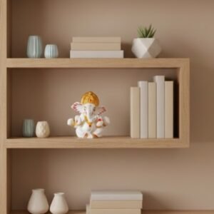 Handcrafted Ganesha Idol with Crystal Accents