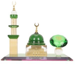 Dome Mosque Ornament Crystal Muslim Building Figurine