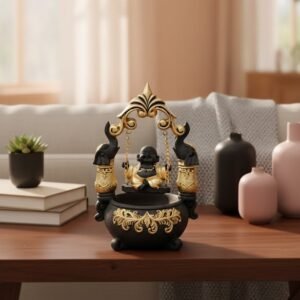 Laughing Buddha on Elephant Swing