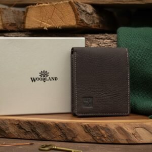 Woodland Classic Textured Leather Bi-Fold Wallet