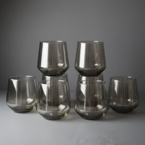 Lustrous Smoke Grey Glass