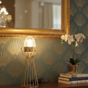 Aurelian Ribbed Glass Table Lamp