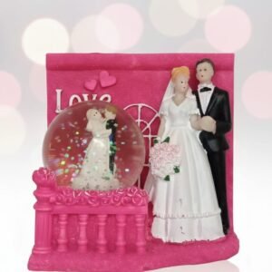 Eternal Love Bride & Groom Musical Snow Globe Decor