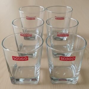 SCOGO Square Bottom Glass Set
