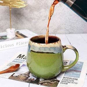 Artisan Reactive Glaze Ceramic Mugs.