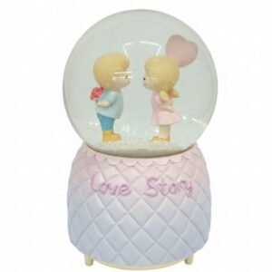 Enchanting "Love Story" Musical Snow Globe
