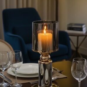 The Luxe Pillar Hurricane Candle Holder